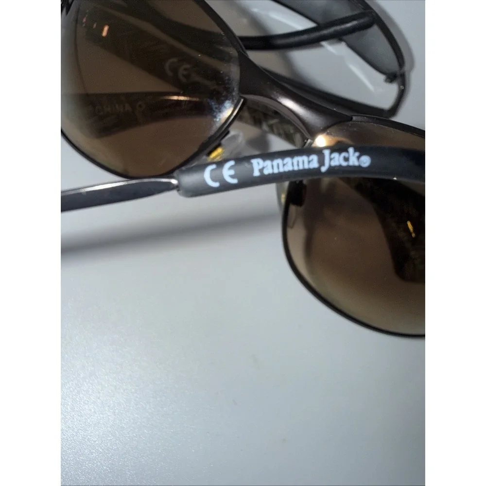 Lot Of 3 Authentic Panama Jack Metal frame Sunglasses-Black, Brown & Gray-Invest